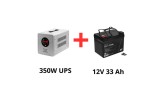 Qoltec Alimentare ne&icirc;ntreruptibilă pentru pompe de circulație 350W + acumulator 33Ah