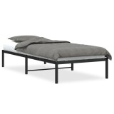 Cumpara ieftin Cadru pat metalic, negru, 90x200 cm