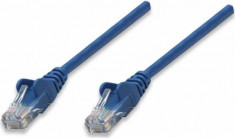 Cablu UTP Intellinet Patchcord Cat 5e 5m Albastru foto