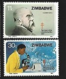 Zimbabwe 1982 - Robert Koch, TBC, medicina, serie neuzata