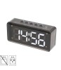 Ceas desteptator 3D LED alb cu FM /Bluetooth /MP3 player multimedia