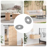 vidaXL &Icirc;mbinări 2 pcs Argintiu 18 x 18 x 1,2 mm Fier 864454