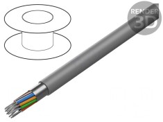 Cablu RS232 20x24AWG Ecranat PVC Crom