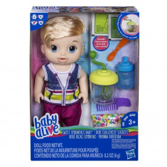 Papusa Baby Alive Baietel Blond foto