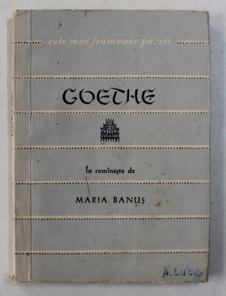 POEZII de GOETHE 1957