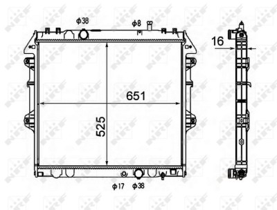 NRF 58491 Radiator, racire motor foto