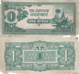 1942 , 1 rupee ( P-14b ) - Birmania