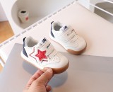 Adidasi albi pentru copii - Red star (Marime Disponibila: Marimea 20)