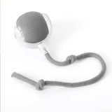 Jucarie interactiva electrica pentru caini si pisici PAPLIX - Minge cu autodeplasare, model dungat s