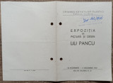 Pliant expozitie de pictura si desen Lili Pancu 1957