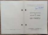 Pliant expozitie de pictura si desen Lili Pancu 1957