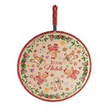 Suport vase fierbinti Craciun Turta Dulce ceramica multicolora &Oslash; 19 cm