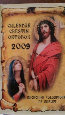 Calendar crestin ortodox 2009 foto