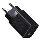 Cumpara ieftin Incarcator Baseus USB-A + Type-C, PD QC3.0, 30W, CCSUPP-E02, Negru
