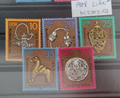 TS21 - Timbre serie DDR 1978 Mi2303-07 foto