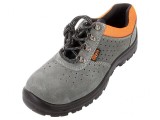 Pantofi Piele Gri-Negru Bombeu Metalic 44