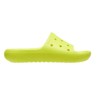 Papuci Crocs Classic Slide V2 Verde - Acidity foto