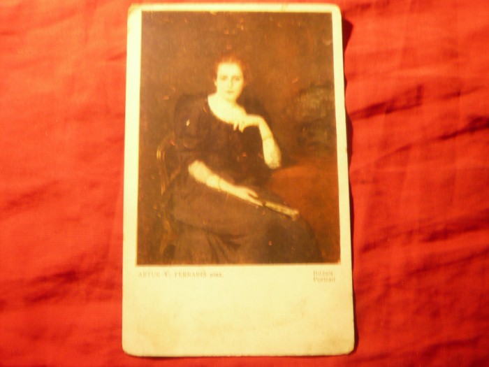Ilustrata Pictura de Artur V.Ferraris - Portret - ,Austria ,interbelic