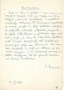 A3255N Document scris și semnat olograf de Sami Damian referitor la Mihai Giugariu, 1970