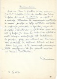 A3255N Document scris și semnat olograf de Sami Damian referitor la Mihai Giugariu, 1970