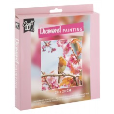 Set creativ pictura cu diamante, Diamond painting, pasari, Craft Sensations