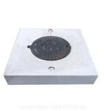 Capac camin din beton cu rama din fonta de 40 tone &ndash; diverse marimi