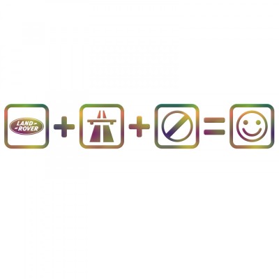 Sticker Land Rover Smile , Autocolant cu Stil si Personalitate foto