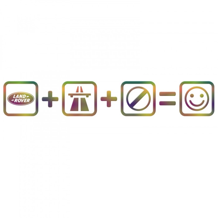Sticker Land Rover Smile , Autocolant cu Stil si Personalitate