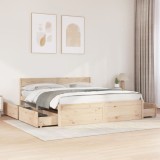 Cumpara ieftin Cadru de pat fără saltea, 180x200 cm, lemn masiv pin