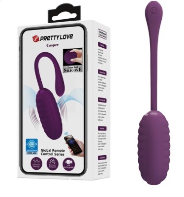 Ou Vibrator Casper, Bluetooth Control Free App, Silicon, USB, Mov foto