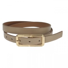Curea dama, casual-eleganta, din piele ecologica, latime 2 cm, crem - CRD010CR