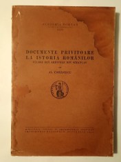 Al. Ciorănescu - Documente privitoare la istoria rom&acirc;nilor culese din arhivele din Simancas (1940) (vezi descriere!)