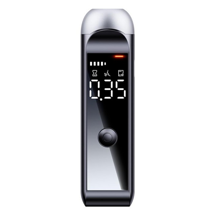 Alcool Tester Portabil HASEPE, Non-Contact, Analiza Rapida, Testare Pentru Multiple Persoane, Autonomie Pana La o Saptamana, Display LCD, Incarcare Ra