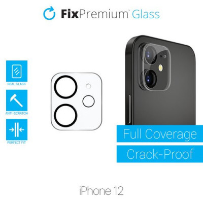 FixPremium Glass - Sticlă &amp;icirc;nt&amp;acirc;rită pentru camera din spate iPhone 12 foto
