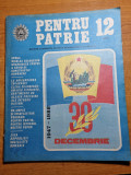 Revista pentru patrie decembrie 1988