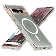 Husa Google Pixel 7 Pro Techsuit Shockproof Clear Silicone MagSafe, transparenta foto