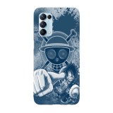 Husa compatibila cu Oppo Find X2 Pro model Straw Hat Luffy One piece, Silicon, TPU, Viceversa, Transparent, Carcasa