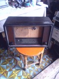 Radio vechi pe lampi Grundig 396 W An 1950-51
