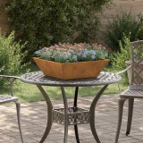VidaXL Ghiveci din metal Oțel rezistent la intemperii 50 x 50 x 15 cm
