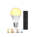 Bec LED E27 cu telecomandă, lămpi LED de 9W echivalente cu 60W, bec LED E27 dimabil