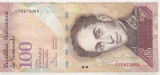 bnk bn Venezuela 100 bolivares 19-12-2008 circulata