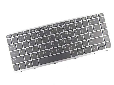 Tastatura laptop noua HP Elitebook Folio 1040 G1 Silver Frame Black US