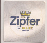 L1 - suport pentru bere din carton / coaster - Zipfer