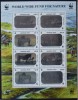 MONGOLIA 2000 WWF CAI SALBATICI GOLD FOIL, Nestampilat