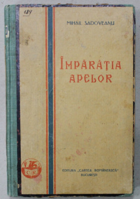 IMPARATIA APELOR de MIHAIL SADOVEANU , EDITIA I , 1928 foto