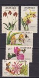 Columbia 1967 flori MI 1098-1102 MNH