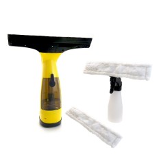 Aspirator de geamuri si oglinzi, electric, stergator fara fir cu acumulator 200 mAh, 280 ml, laveta microfibra