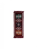 Covor rosu cu model traditional multicolor 165x60 cm, Home