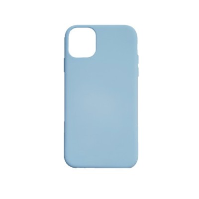 Husa silicon soft-touch compatibila cu Apple IPhone 11 Pro Max, Milky Blue foto