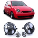 Faruri din sticla clara negre + semnalizatoare potrivite pentru VW Lupo 98-05 Performance AutoTuning